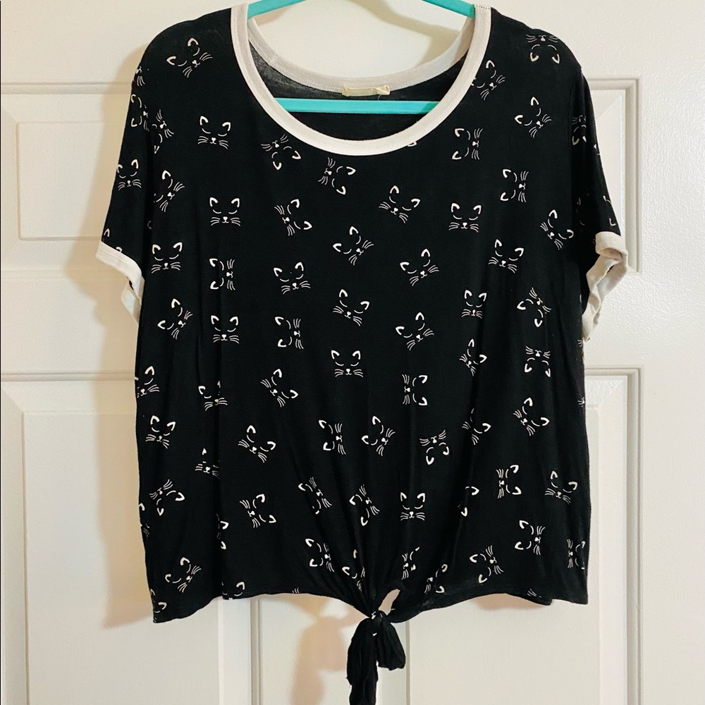 Cat crop top